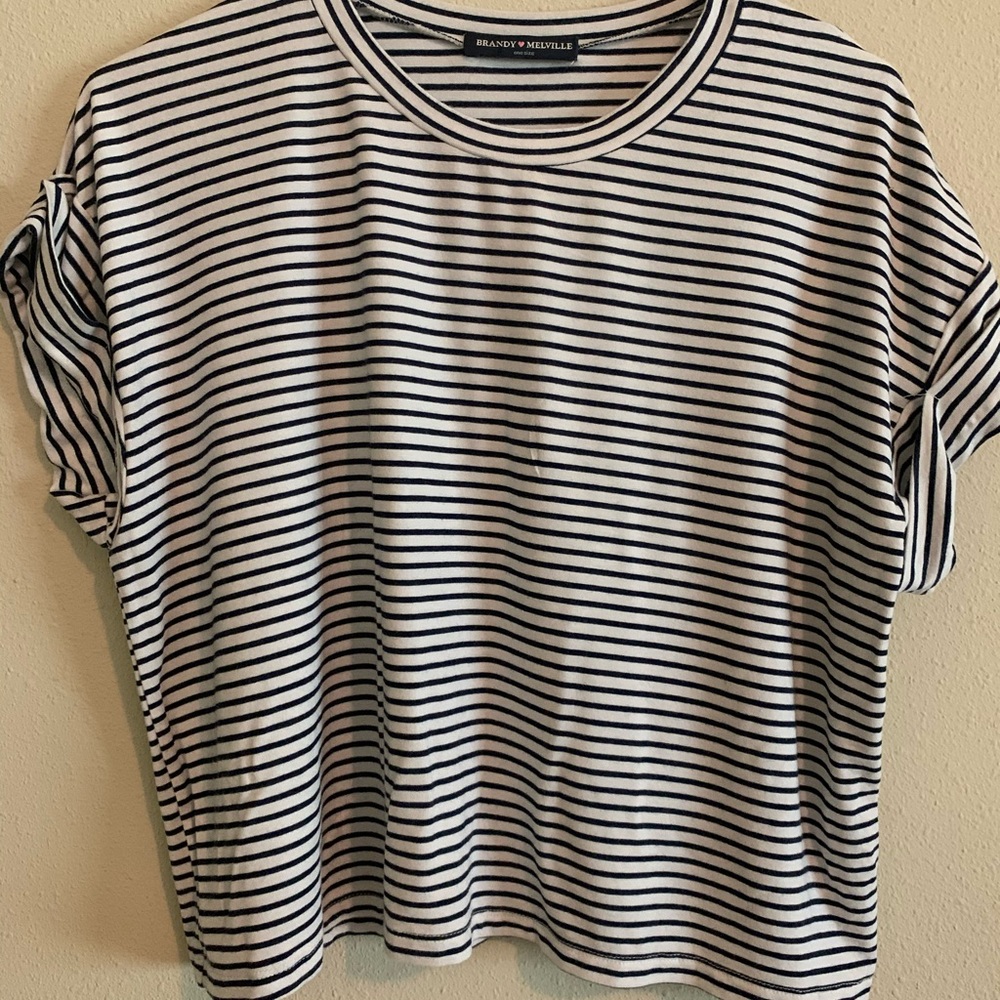 Brandy Melville Striped Crop